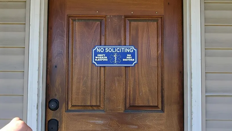 No Soliciting Sign - Functional outdoor signage